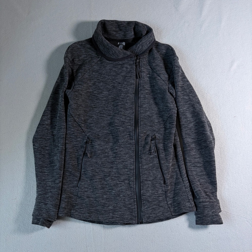 Champion C9 Mens XS Gray Heathered Asymmetrical Full Zip Jacket V9534-QYZ